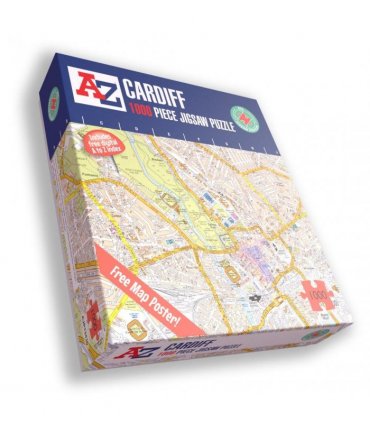 A to Z Map of  Cardiff 1000 Piece Jigsaw