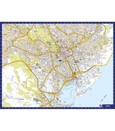 A to Z Map of  Cardiff 1000 Piece Jigsaw