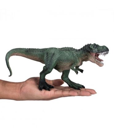 Green T-Rex Hunting Dinosaur Toy  Realistic Prehistoric Figure