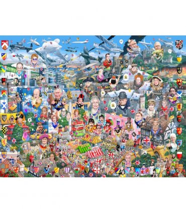 Mike Jupp I Love GB Too! 1000 Piece Jigsaw Puzzle