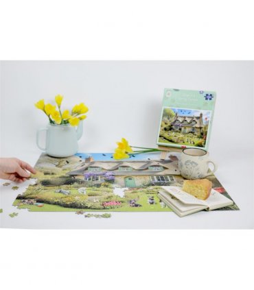 Dogs In A Spring Cottage Garden 1000 Piece Jigsaw