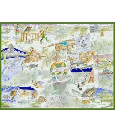 Fishing - Tim Bulmer 1000 Piece Jigsaw Puzzle