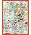 Tim Bulmer 1000 Piece Map of Wales Jigsaw Puzzle
