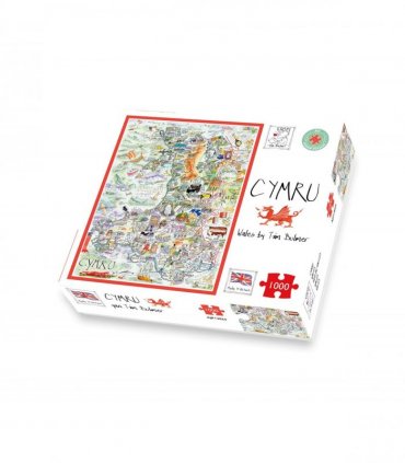 Tim Bulmer 1000 Piece Map of Wales Jigsaw Puzzle