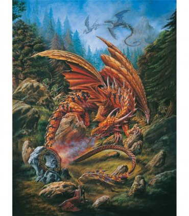 Dragons of the Runering 1000 Piece Jigsaw Puzzle