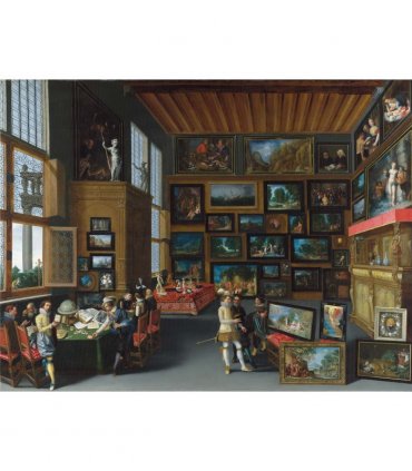 Cognoscenti in a Room hung with Pictures - National Gallery 1000 Piece Jigsaw Puzzle