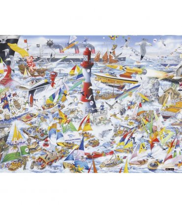 Mike Jupp I Love Boats 1000 Piece Jigsaw Puzzle