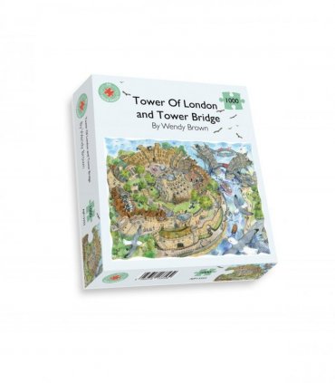 The Tower of London and Tower Bridge - Wendy Brown 1000 Piece Jigsaw Puzzle