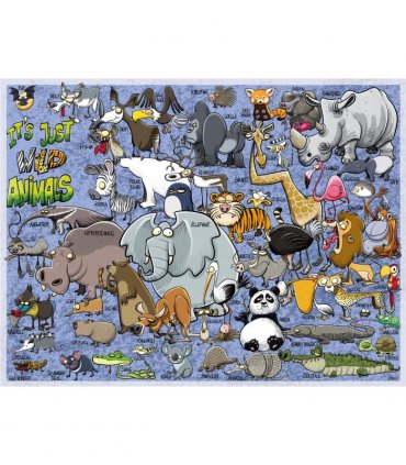 It's Just Wild Animals, Ricardo Galvao, 1000 Piece Jigsaw Puzzle