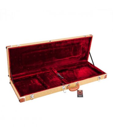 【Replace 24852220】High Grade Electric Guitar Square Hard Case for GST GTL 170 SG and Burning fire Style Flat Yellow