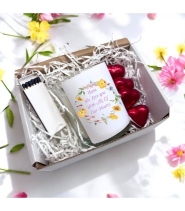 Nana We Love You Candle Gift Set | Birthday Gift for Nana | Message Candle For Nana | Mothers Day Hamper UK | Nana Hamper | Mum Gift Box