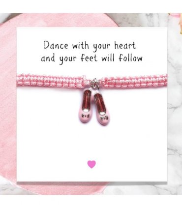 Ballet Shoes Friendship Bracelet & Jewellery Box Gift Hamper | Girls Birthday | Gift For A Dancer | Dance Gifts | Girls Christmas Present UK