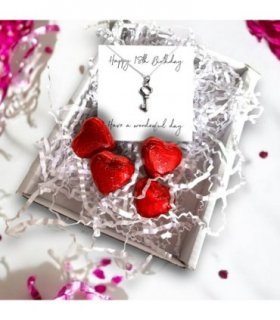Happy 18th Birthday Necklace Mini Gift Hamper