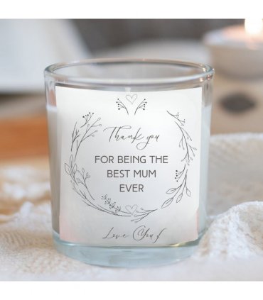 Thank you For Being The Best Mum Ever Candle Gift Set | Scented Candle Gift Box | Mums Gift Box | Mums Gift Hamper | Best Mum Hamper UK