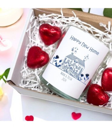 Happy New Home Candle Gift Set | New Home Hamper | New Home candle Gift Box | House Warming Gift | Couples New Home Gift | UK