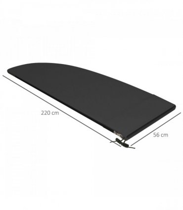 Outsunny Parasol Cover, Patio Cantilever Cover, Banana Umbrella Cover Black