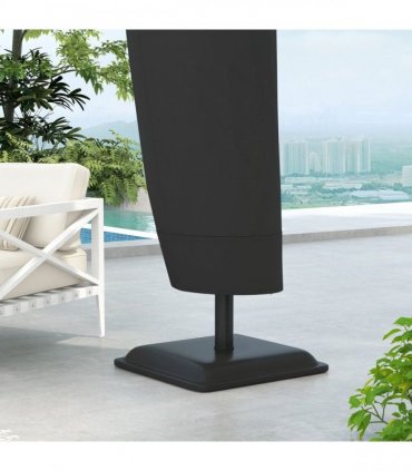 Outsunny Parasol Cover, Patio Cantilever Cover, Banana Umbrella Cover Black