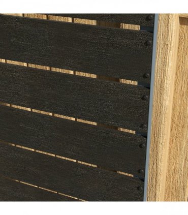 Outsunny Raised Garden Bed with Trellis and Drainage Hole, Planter Box Black