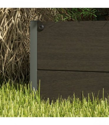 Outsunny Raised Garden Bed with Trellis Standing Patio Planter Box Black