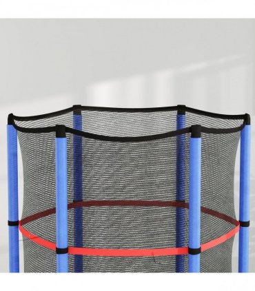 HOMCOM Kids Trampoline Mini Bouncer w/ Enclosure Net for 3-6 Years