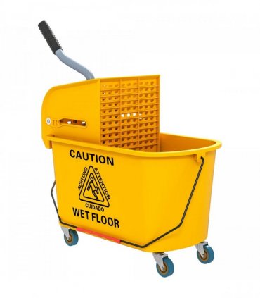 Efficient 20L Mop Bucket with Side Press Wringer for Optimal Cleaning