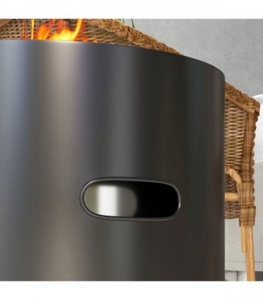 Outdoor Fire Pit with Secondary Combustion System for Clean Burning