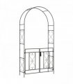 Outsunny Metal Garden Arch with Double Gate, Garden Arbor Climbing Plants