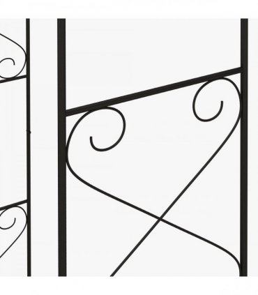 Outsunny Metal Garden Arch with Double Gate, Garden Arbor Climbing Plants