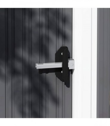 Outsunny 5 x 3ft Garden Storage Shed Sliding Door Sloped Roof Tool, Grey