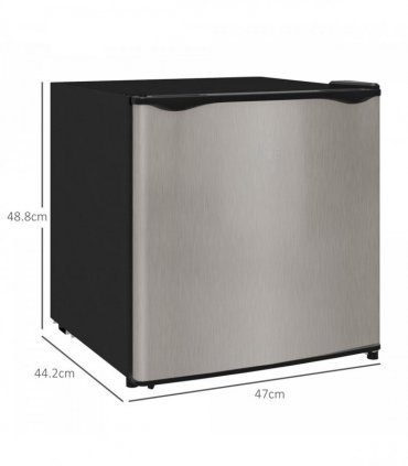 HOMCOM 35L Tabletop Freezer with Adjustable Temperature Wire Shelf Silver