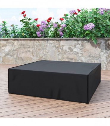 Outsunny Large Garden Set Square Cover Outdoor Furniture Waterproof Resist Fade