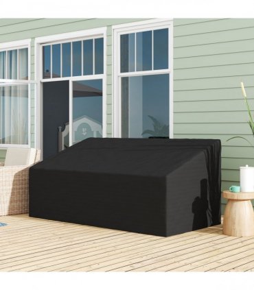 Outsunny 3 Seater Rain Cover Garden Sofa Chair Bench Protector 218x111x101cm