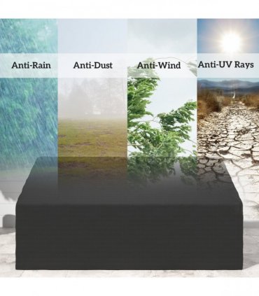 Outsunny 3 Seater Rain Cover Garden Sofa Chair Bench Protector 218x111x101cm