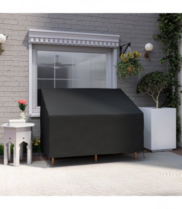 Outsunny 2 Seater Rain Cover Garden Sofa Chair Protector 140x84x56/94 cm