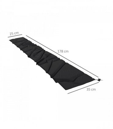 Outsunny Parasol Cover, Patio Cantilever Cover, Banana Umbrella Cover, Black