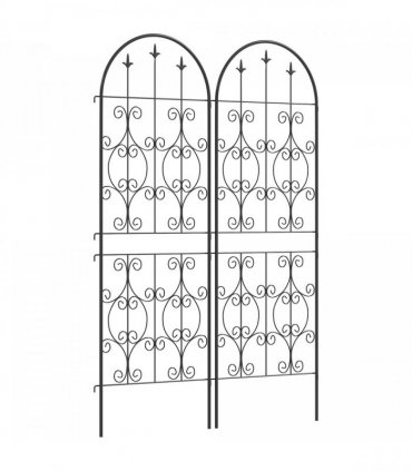 Outsunny Set of 2 Metal Garden Trellis, Outdoor Trellis Panels, 150 x 50 cm