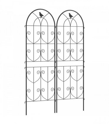 Outsunny Set of 2 Metal Garden Trellis, Outdoor Trellis Panels, 150 x 50cm