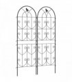 Outsunny Set of 2 Metal Garden Trellis, Outdoor Trellis Panels, 150 x 50cm