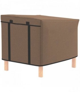 PawHut Rabbit Hutch Cover, Guinea Pig Hutch Cover for X-D2-0047, Brown