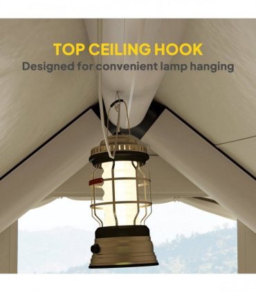 Outsunny Inflatable Camping Tent with Pump, 2-4 Person Glamping Tent