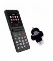 TTfone TT660 Flip Mobile Phone for Seniors - Folding Design, Big Buttons, Emergency Assistance, Long Battery Life with Mains Charger and EE Sim Card