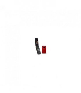 TTfone TT760 4G USB-C Mobile Phone for the Elderly, Simple and easy to use flip folding cell cheap and easy to use - Red with USB Cable O2 Pay as you go