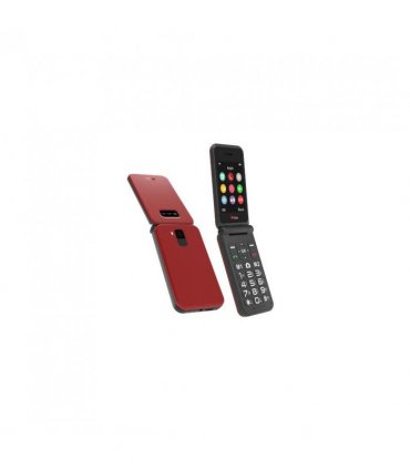 TTfone TT760 4G USB-C Mobile Phone for the Elderly, Simple and easy to use flip folding cell cheap and easy to use - Red with USB Cable O2 Pay as you go