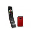 TTfone TT760 4G USB-C Mobile Phone for The Elderly, Simple And Easy to Use Flip Folding Cell Cheap And Easy to Use - Red with USB Cable EE Pay As You Go