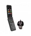 TTfone TT760 4G USB-C Mobile Phone for the Elderly, Simple and easy to use flip folding cell cheap and easy to use - Black with Mains Charger and EE Sim Card