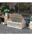 Wooden Cold Frame Greenhouse Garden Portable Raised Planter