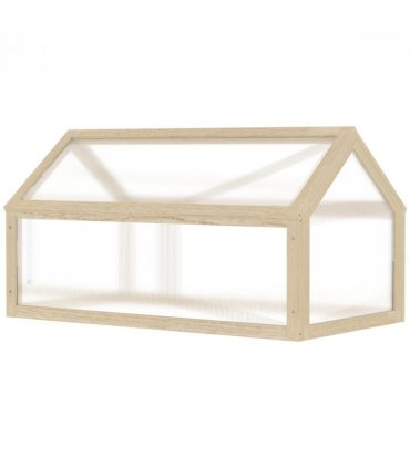 Wooden Cold Frame Greenhouse Garden Portable Raised Planter