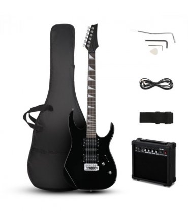 170 Model With 20W Electric Guitar Pickup Hsh Pickup Guitar Stereo Bag Harness  Picks Rocker Connector  Wrench Tool Black