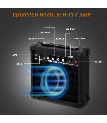 170 Model With 20W Electric Guitar Pickup Hsh Pickup Guitar  Stereo Bag Harness Picks Rocker Connector  Wrench Tool White