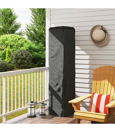 Outsunny Heavy Duty Gas Pyramid Outdoor Patio Heater Cover, Black